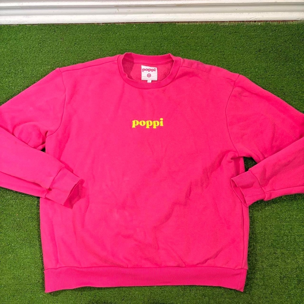 Poppi Target Pink Sweatshirt Crewneck Size Large